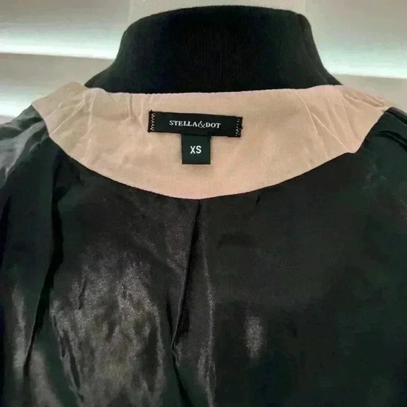 Stella & Dot Lace and Satin Bomber Jacket - Picture 8 of 9